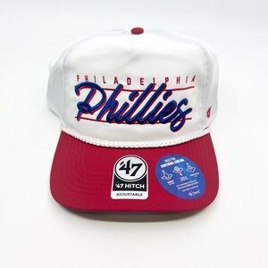 Philadelphia Phillies 47 Brand Hitch Rope Brrr Nylon Snapback Hat Cap MLB White